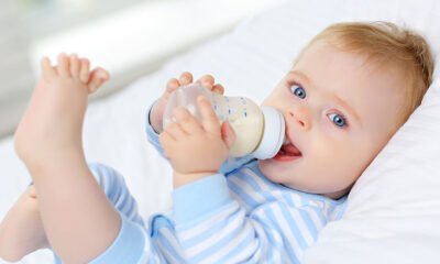 Baby drinking milk